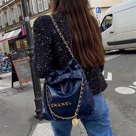 chanel 22 bag street style|chanel 22 bag collections.